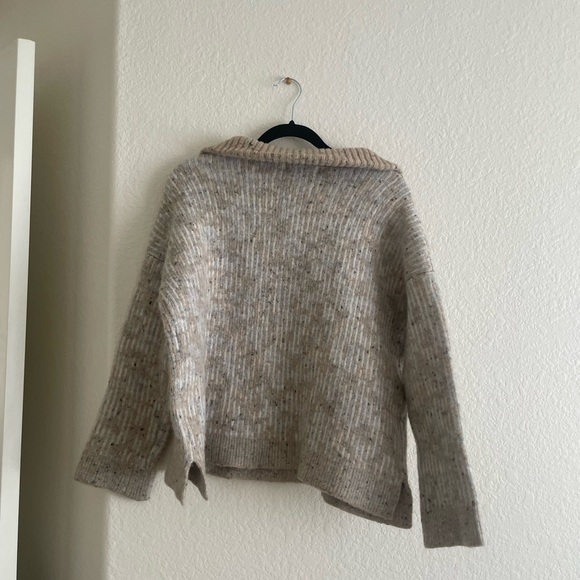 Revolve Oversized Knit QuartZip Pullover - Picture 3 of 3